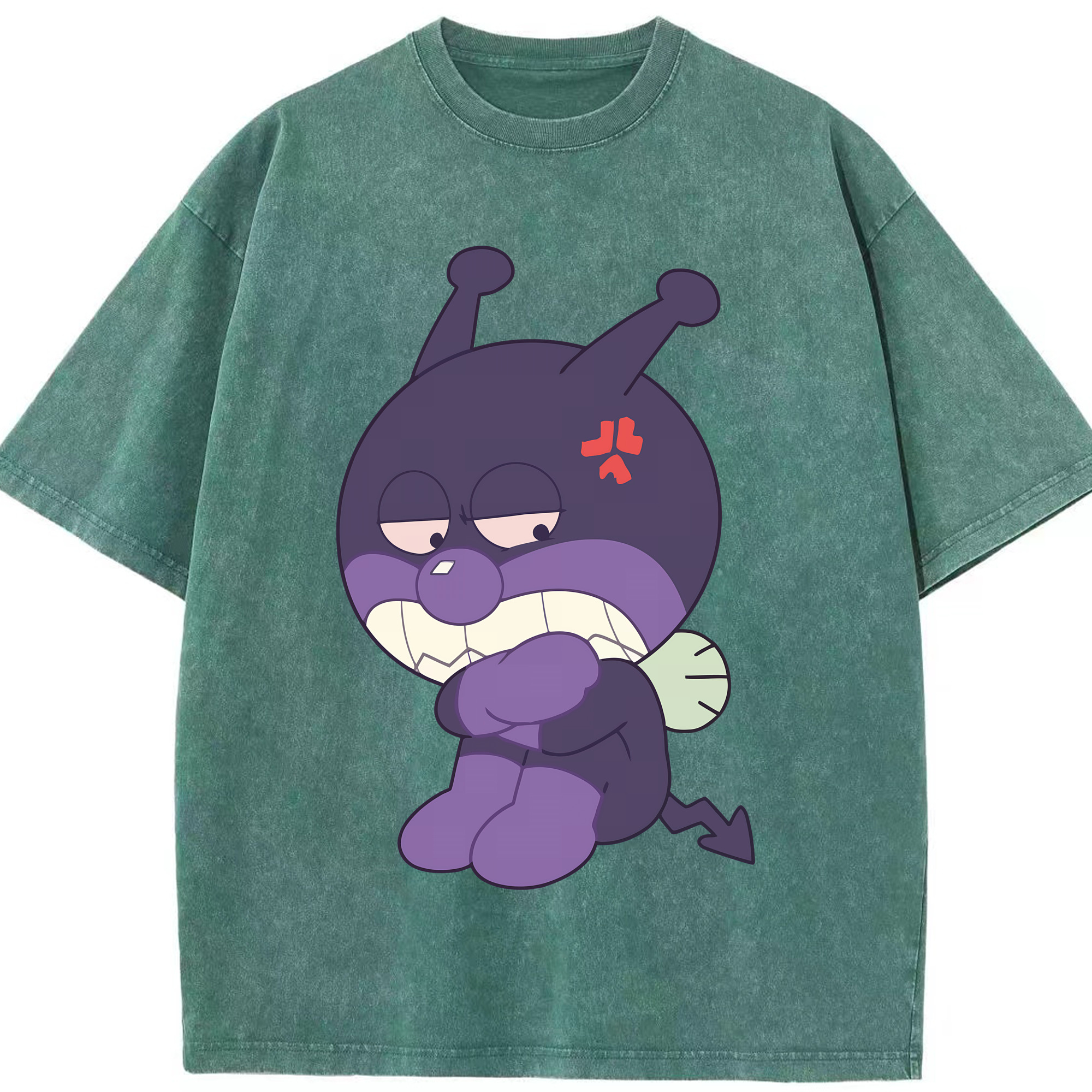 （画像用） アンパンマン Anpanman 綿100% ヴィンテージ風 半袖Tシャツ（フロントプリント）
